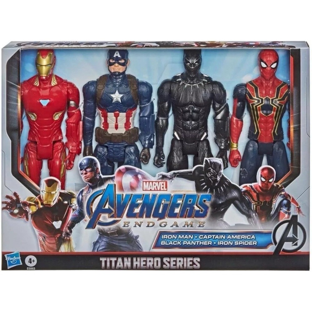 Marvel Avengers Endgame Titan Hero Series 4 Pack 12 Inch Action Figures Hasbro